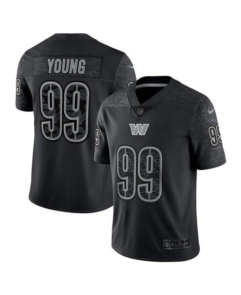 Men's Chase Young Black Washington Commanders RFLCTV Limited Jersey
