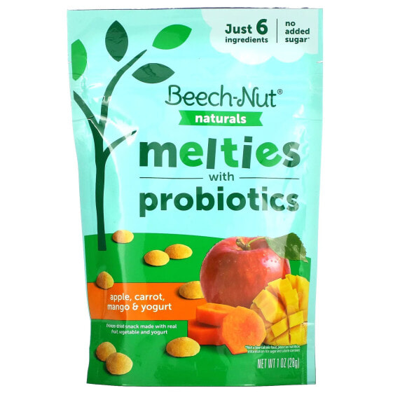 Melties with Probiotics, 8+ Months, Apple, Carrot, Mango & Yogurt, 1 oz (28 g)