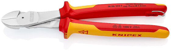 KNIPEX 74 06 250 T - Diagonal pliers - Orange - Red - 250 mm - 453 g