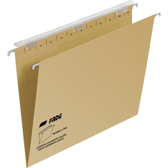 Файлы для детей FADE Hanging Folders Folio с местом для чека для длинного шкафа Kraft Eco пакет из 25 штук