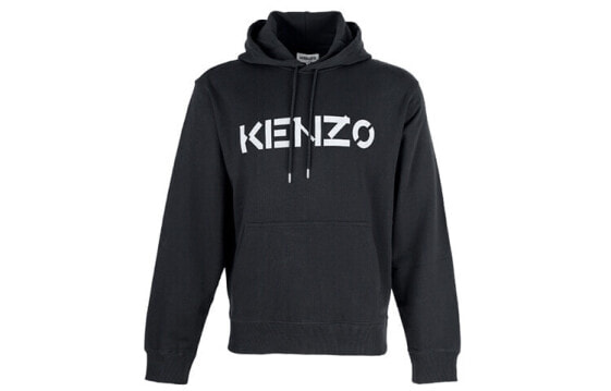 Толстовка мужская KENZO с логотипом 5SW3004ML-99 черного цвета