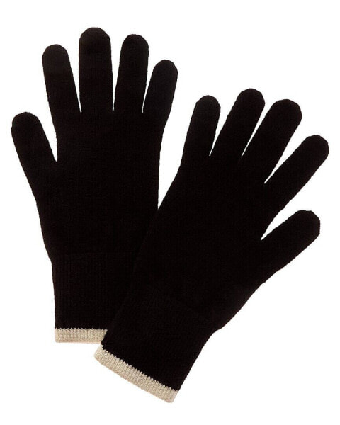 Scott & Scott London Tipped Cashmere Gloves Women's Black