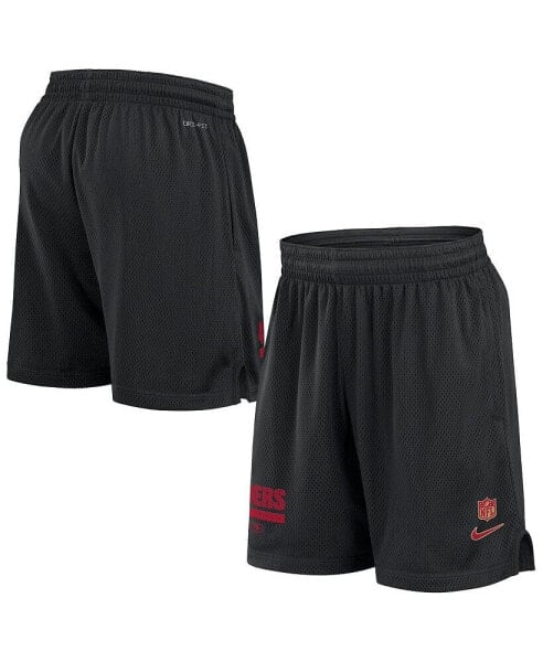 Men's Black San Francisco 49ers 2024 Sideline Performance Mesh Shorts