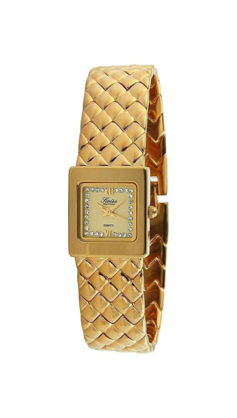 Браслет наручные часы Swiss Edition Luxury 23K Gold Plated Small Square Weave - женские
