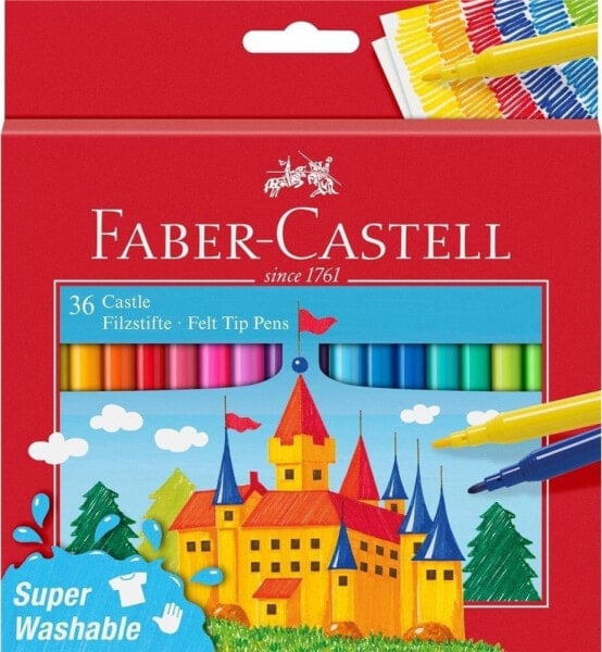 Faber-Castell Flamastry Zamek 36 kolorów FABER CASTELL