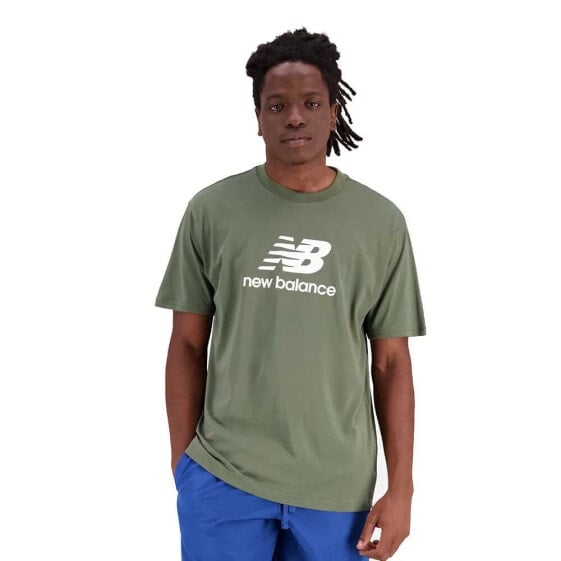 NEW BALANCE Essentials Stacked Logo Cotton short sleeve T-shirt