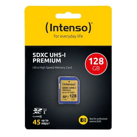 Intenso SDXC 128GB - 128 GB - SDXC - Class 10 - UHS-I - 90 MB/s - Class 1 (U1)