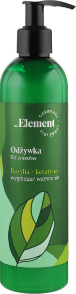 Spülung gegen Haarausfall mit Basilikum Extrakt und Keratin - _Element Basil Strengthening Anti-Hair Loss Conditioner 300 ml