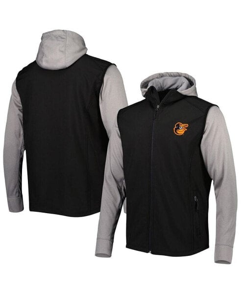 Men's Black, Gray Baltimore Orioles Alpha Full-Zip Jacket