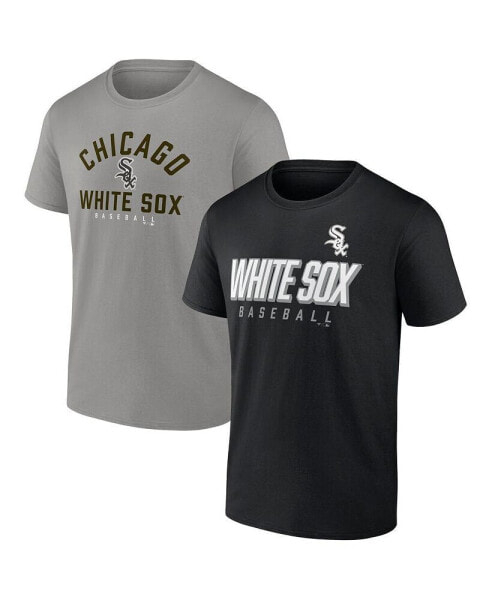 Men's Black, Gray Chicago White Sox Player Two Pack T-shirt Combo Set