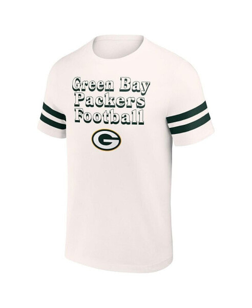 Men's NFL x Darius Rucker Collection by Cream Distressed Green Bay Packers Vintage-Like T-shirt