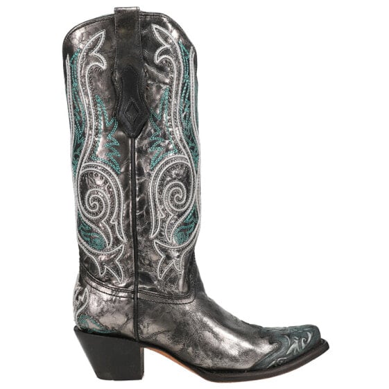 Corral Boots Art 21 Studs Metallic Snip Toe Cowboy Womens Black Casual Boots C3