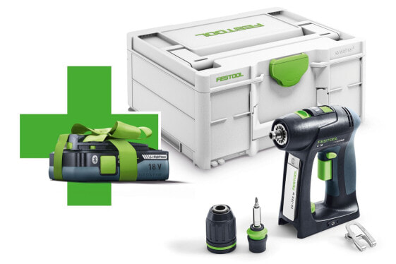 Festool Akku-Bohrschrauber C 18 Basic mit 1x 4,0 Ah Akku im Systainer