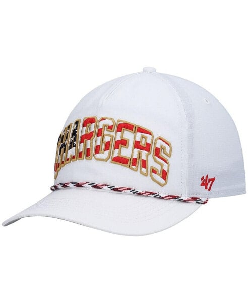 Men's White Los Angeles Chargers Hitch Stars and Stripes Trucker Adjustable Hat