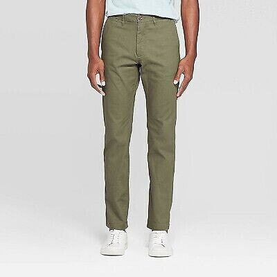 Men's Every Wear Slim Fit Chino Pants - Goodfellow & Co Green 28x32