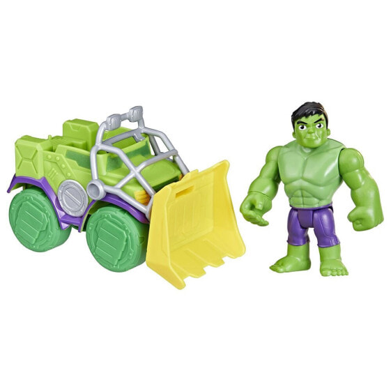 Игрушечный транспорт SPIDEY AND HIS AMAZING FRIENDS Hulk и машина-бульдозер