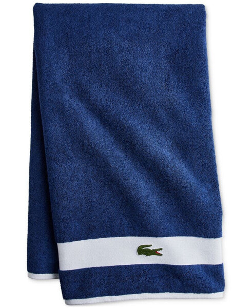 Lacoste Heritage Sport Stripe Cotton Bath Towel