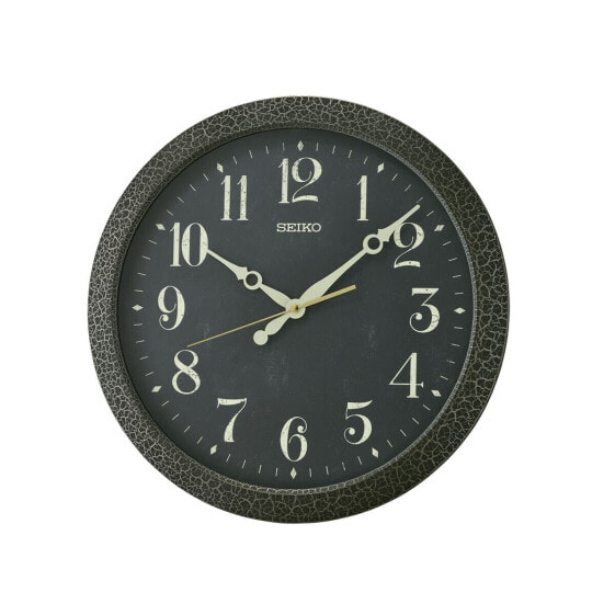 Wall Clock Seiko QXA815K Black Plastic