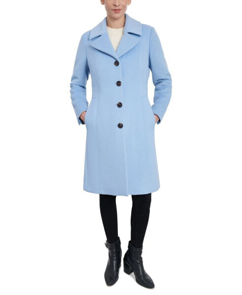 Women's Single-Breasted Wool Blend Walker Coat, Created for Macy's