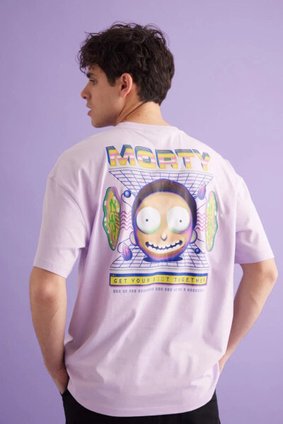 Футболка Defacto Rick And Morty Comfort Fit Bisiklet Yaka