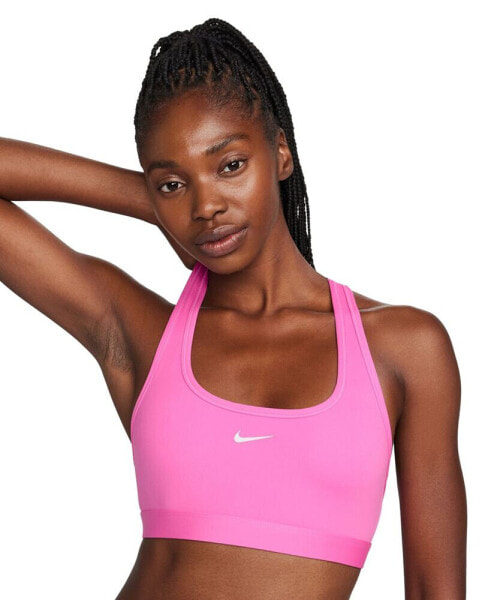 Топ спортивный Nike женский Swoosh Бра Слабая поддержка без поролона