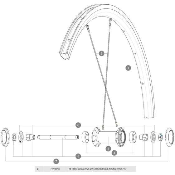 MAVIC Cosmic Elite UST Front/Rear Left 10 Units Spokes