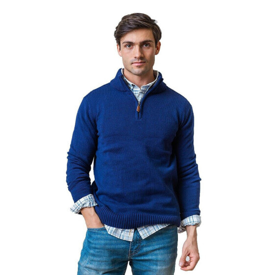 Men's Half Zip Pullover Sweater in Organic Cotton