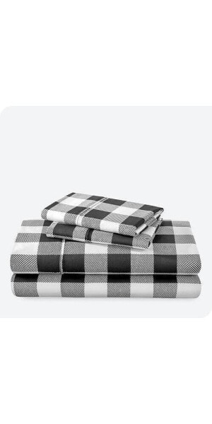 Ultra-Soft Double Brushed Seasonal Print Split King Sheet Set