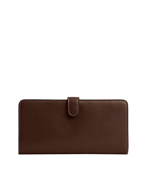 Кошелек COACH Smooth Skinny Snap-Tab