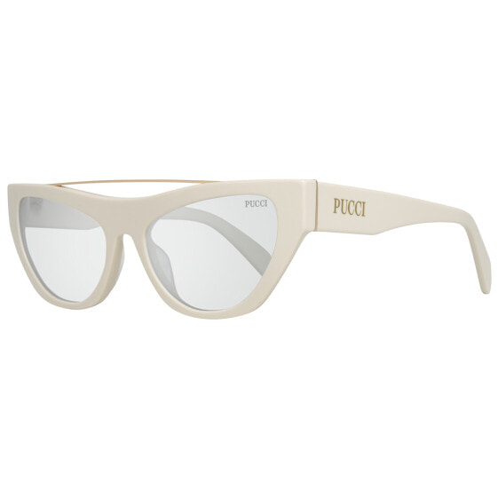 Emilio Pucci Sonnenbrille EP0111 21A 55 Damen Weiß 55-18-145