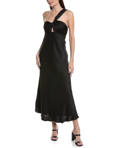 Moonsea One-Shoulder Maxi Dress Women's Black S