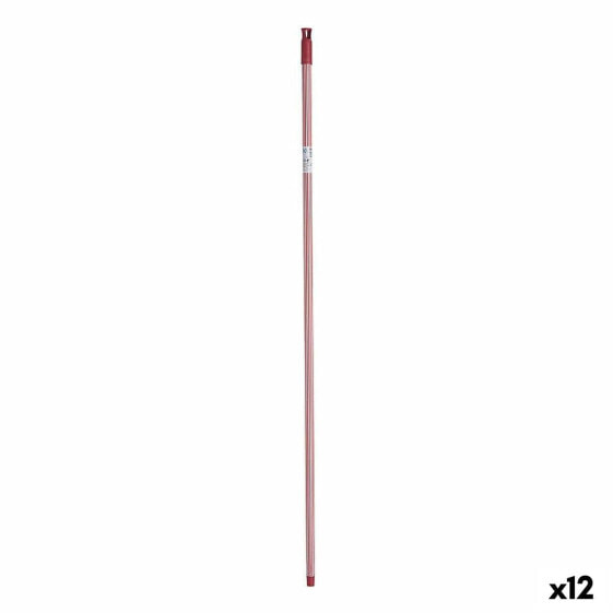Палка для швабры Лучи 2,3 x 130 x 2,3 cm Красный Металл (12 штук)