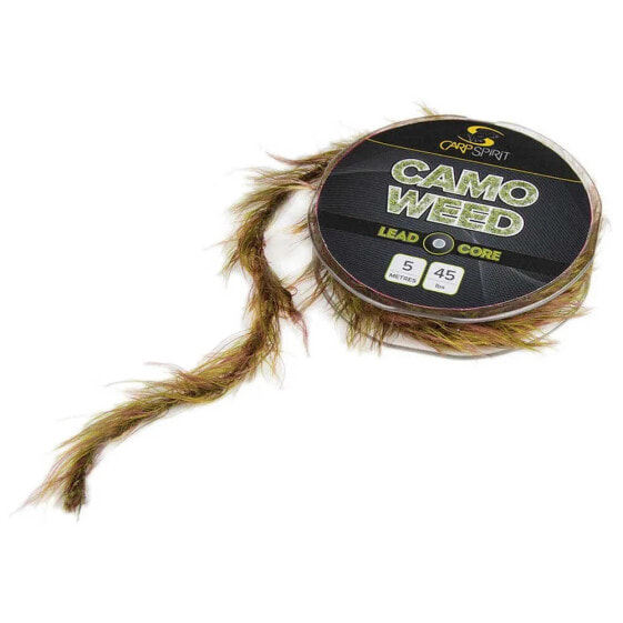 CARP SPIRIT Camo Weed Lead Core Carpfishing Line 5 m