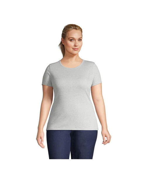 Plus Size Cotton Rib T-shirt