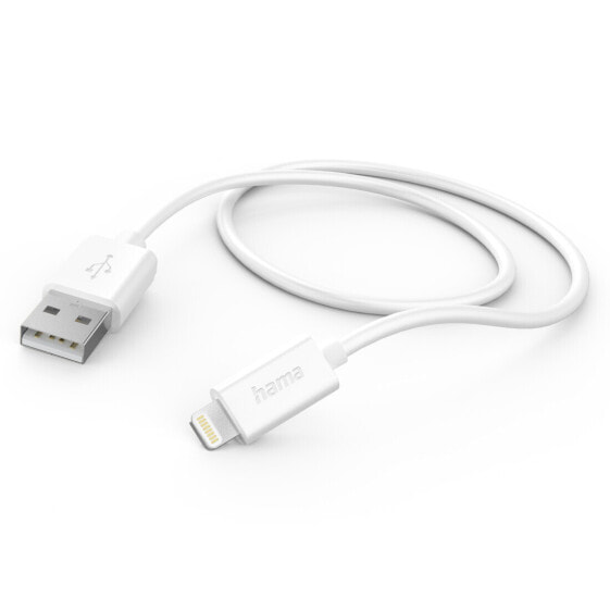 Hama 00201579 - 1 m - Lightning - USB C - Male - Male - White