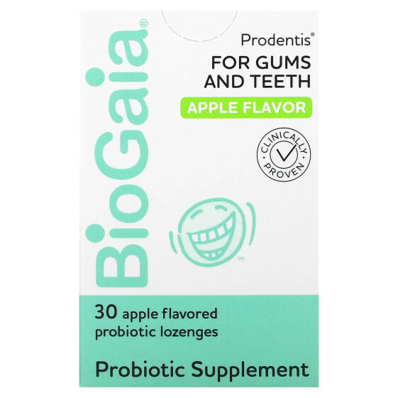 Пробиотические леденцы для десен и зубов BioGaia Prodentis, яблоко, 30 шт.