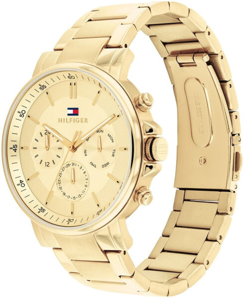 Men's Chronograph Gold-Tone Stainless Steel Watch 43mm