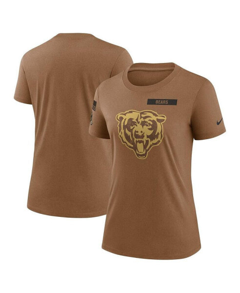 Women's Brown Chicago Bears 2023 Salute to Service Legend Performance T-shirt