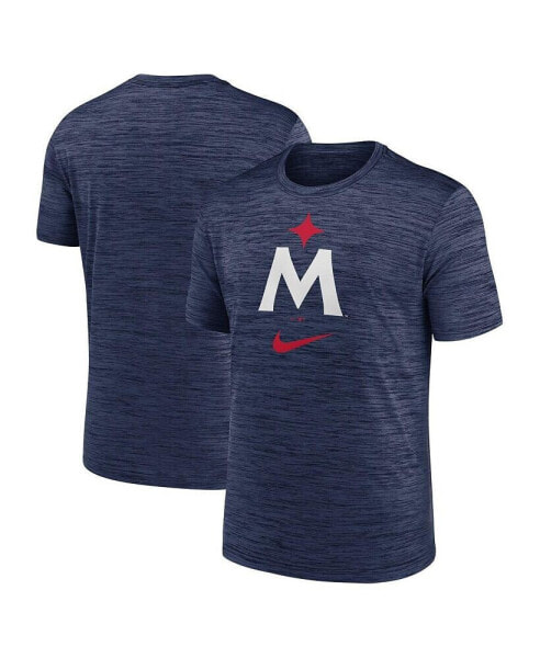 Men's Navy Minnesota Twins 2023 Logo Velocity Performance T-shirt