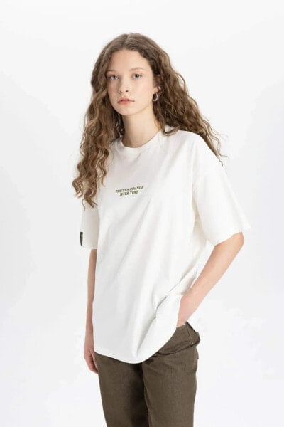 Kadın T-shirt C3127ax/bg256 Camel