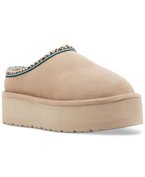 Elyse-W Platform Cozy Slippers