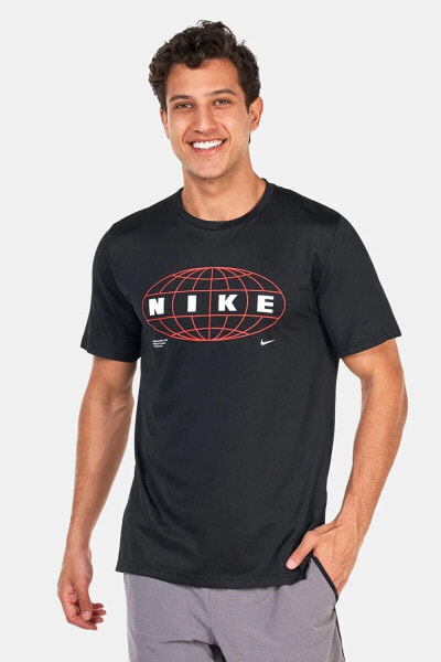 Pro Dri-Fit Graphic Sleeve Top Erkek Siyah Spor Tişört