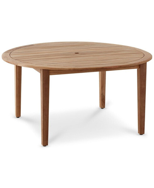 Longstock Outdoor Teak Dining Table, Created for Macy's