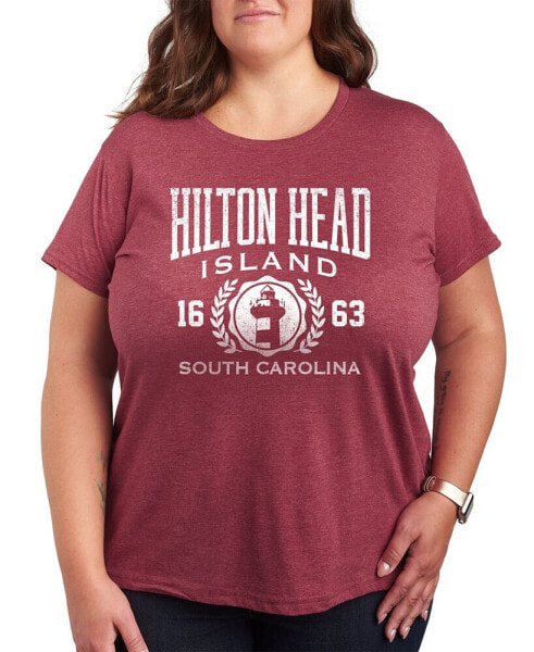 Hilton Head Island Collegiate Plus Size Graphic T-Shirt