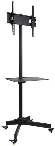 Techly Trolley Floor Stand LCD/LED/Plasma 23"-55" - 58.4 cm (23") - 139.7 cm (55") - 50 x 50 mm - 400 x 400 mm - -15 - 15° - Black
