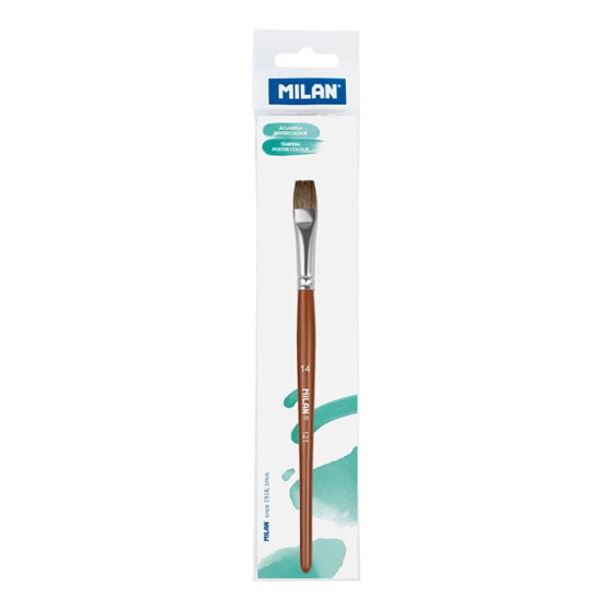 MILAN PolybaGr Flat School Paintbrush Series 121 No. 14