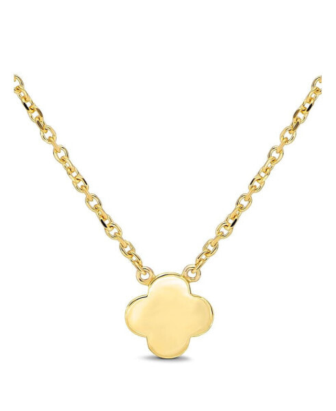 Clover Chain Necklace in 14K Gold, 16 in adj to 18 in, approx. 4.1 grams