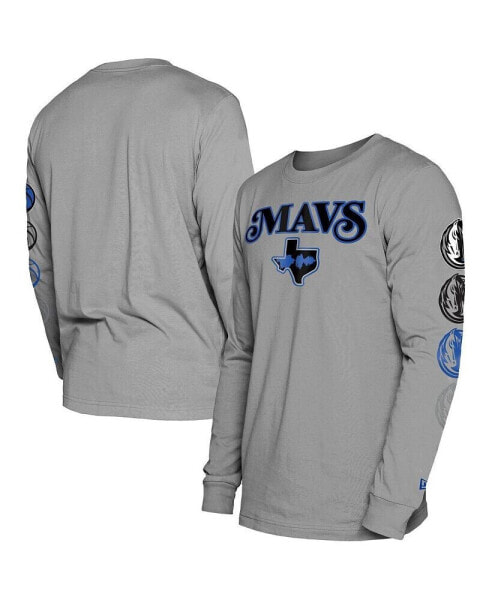 Men's Gray Dallas Mavericks 2023/24 City Edition Long Sleeve T-shirt