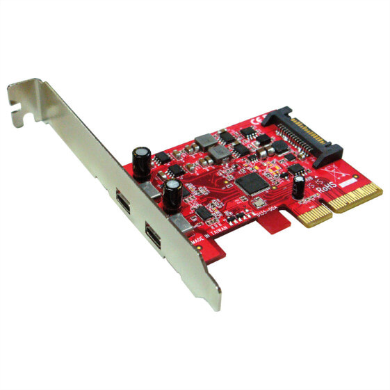 ROLINE PCIe Adapter USB 3.1 2x Typ C