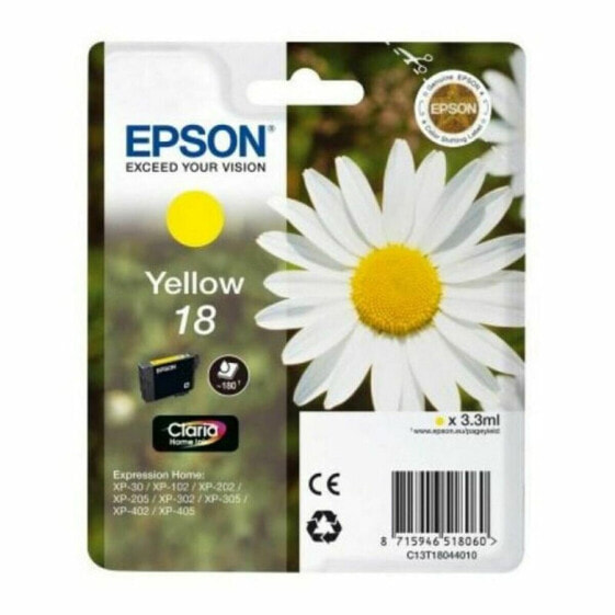 Картридж с Совместимый чернилами Epson Cartucho Epson 18 amarillo Жёлтый